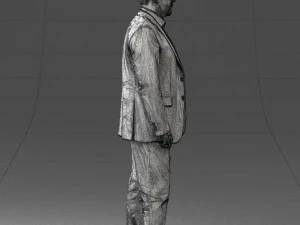 000408 Business Man in Suit 3dp 3D Print Model