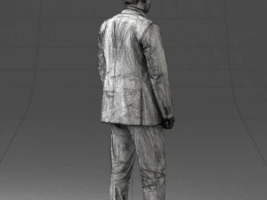 000408 Business Man in Suit 3dp 3D Print Model