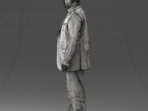 000408 Business Man in Suit 3dp 3D Print Model