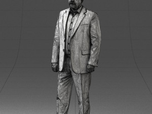 man in blue jacket 0074 3d print ready 3D 打印模型