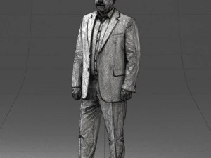 000408 Business Man in Suit 3dp 3D Print Model