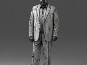 man in blue jacket 0074 3d print ready 3D 打印模型
