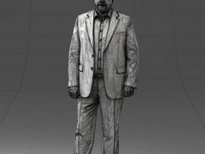 000408 Business Man in Suit 3dp 3D Print Model