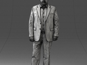 man in blue jacket 0074 3d print ready 3D 打印模型