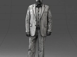 000408 Business Man in Suit 3dp 3D Print Model