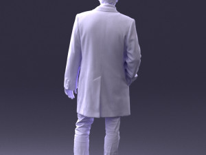 man in black cloak 0071 Modello 3D