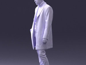 man in black cloak 0071 Modello 3D