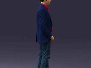 000414 Realistic Teen Boy Character Full Body Scan Casual 3D Model
