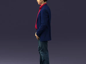 000414 Realistic Teen Boy Character Full Body Scan Casual 3D Model