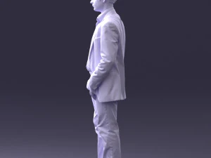 000414 Realistic Teen Boy Character Full Body Scan Casual 3D Model