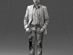 000414 Realistic Teen Boy Character Full Body Scan Casual 3D Model