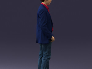 boy in blue jacket 0080 3d print ready 3D-printmodel