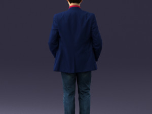 boy in blue jacket 0080 3d print ready 3D-printmodel