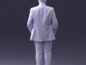 boy in blue jacket 0080 3d print ready 3D-printmodel