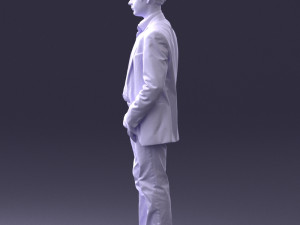 boy in blue jacket 0080 3d print ready 3D-printmodel