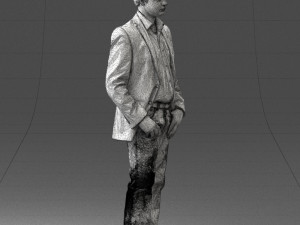 boy in blue jacket 0080 3d print ready 3D-printmodel