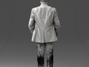 boy in blue jacket 0080 3d print ready 3D-printmodel