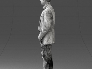 boy in blue jacket 0080 3d print ready 3D-printmodel