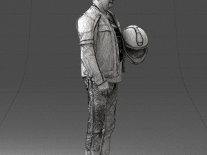 man in motorcycle clothes0083 3d print ready 3D Print Model