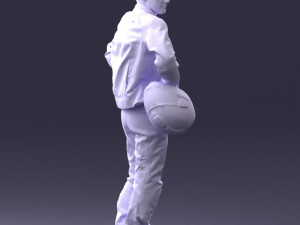 man in motorcycle clothes 0085 3D Модель
