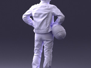 man in motorcycle clothes 0085 3D Модель