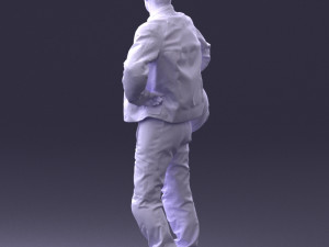 man in motorcycle clothes 0085 3D Модель