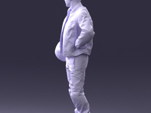 man in motorcycle clothes 0085 3D Модель