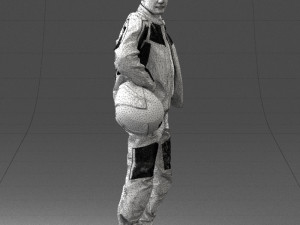 man in motorcycle clothes 0085 3D Модель
