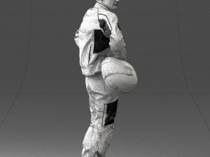 man in motorcycle clothes 0085 3D Модель
