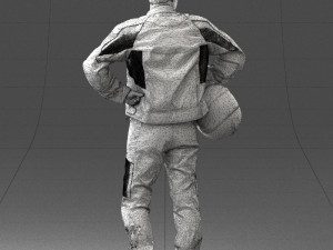 man in motorcycle clothes 0085 3D Модель