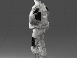 man in motorcycle clothes 0085 3D Модель
