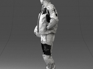 man in motorcycle clothes 0085 3D Модель