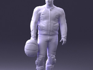 man in motorcycle clothes 0086 Modelo 3D