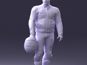 man in motorcycle clothes 0086 Modelo 3D