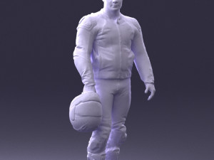 man in motorcycle clothes 0086 Modelo 3D