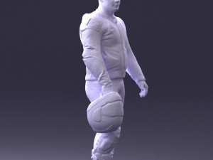 man in motorcycle clothes 0086 Modelo 3D