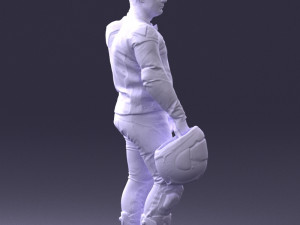 man in motorcycle clothes 0086 Modelo 3D