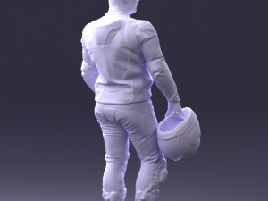 man in motorcycle clothes 0086 Modelo 3D