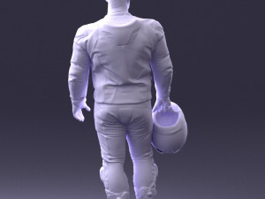 man in motorcycle clothes 0086 Modelo 3D