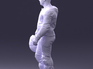 man in motorcycle clothes 0086 Modelo 3D