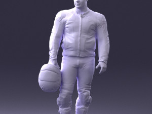 man in motorcycle clothes 0086 Modelo 3D