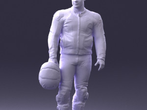 man in motorcycle clothes 0086 Modelo 3D