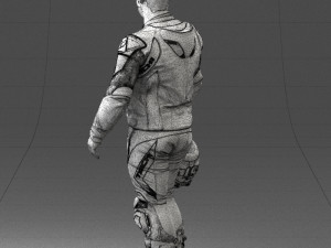 man in motorcycle clothes 0086 Modelo 3D