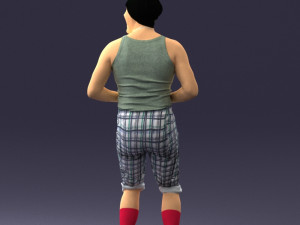 man in humorous pose 0087 Modèle 3D
