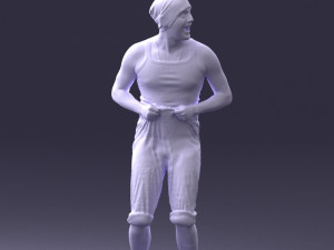 man in humorous pose 0087 Modèle 3D