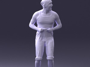 man in humorous pose 0087 Modèle 3D