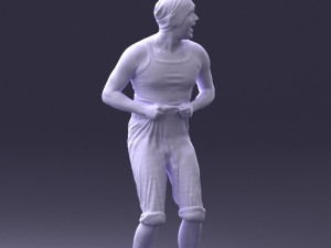 man in humorous pose 0087 Modèle 3D