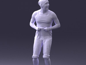 man in humorous pose 0087 Modèle 3D