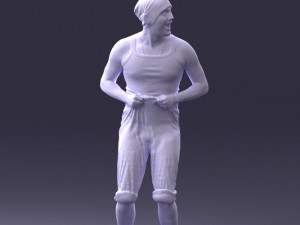 man in humorous pose 0087 Modèle 3D