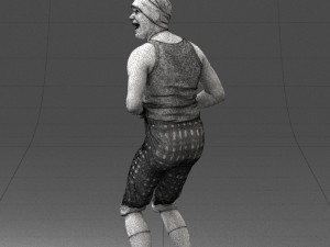 man in humorous pose 0087 Modèle 3D